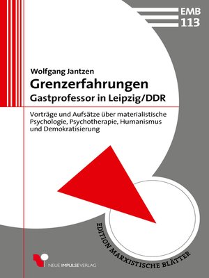 cover image of Grenzerfahrungen--Gastprofessor in Leipzig/DDR